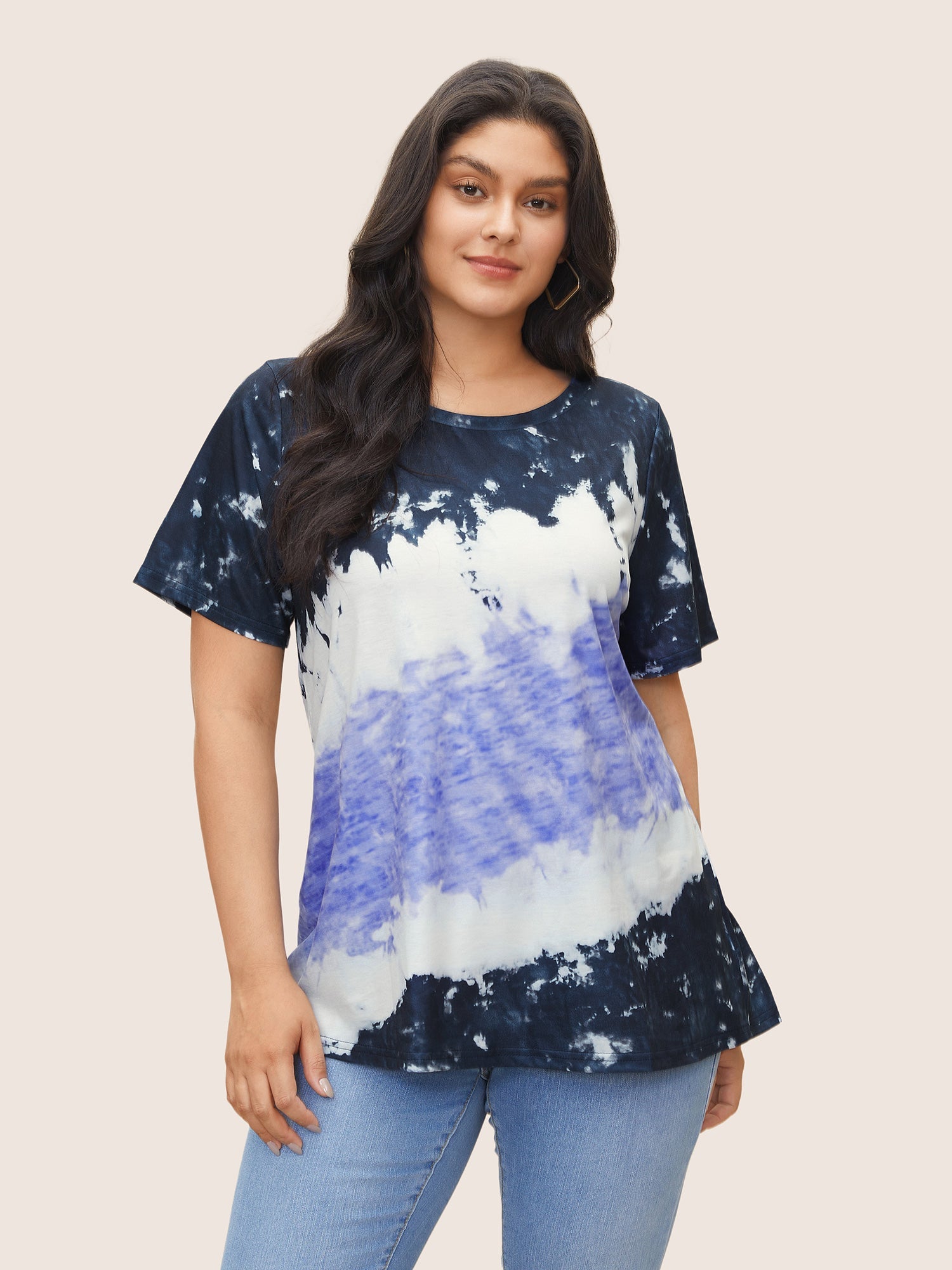 Tie Dye Round Neck T-shirt