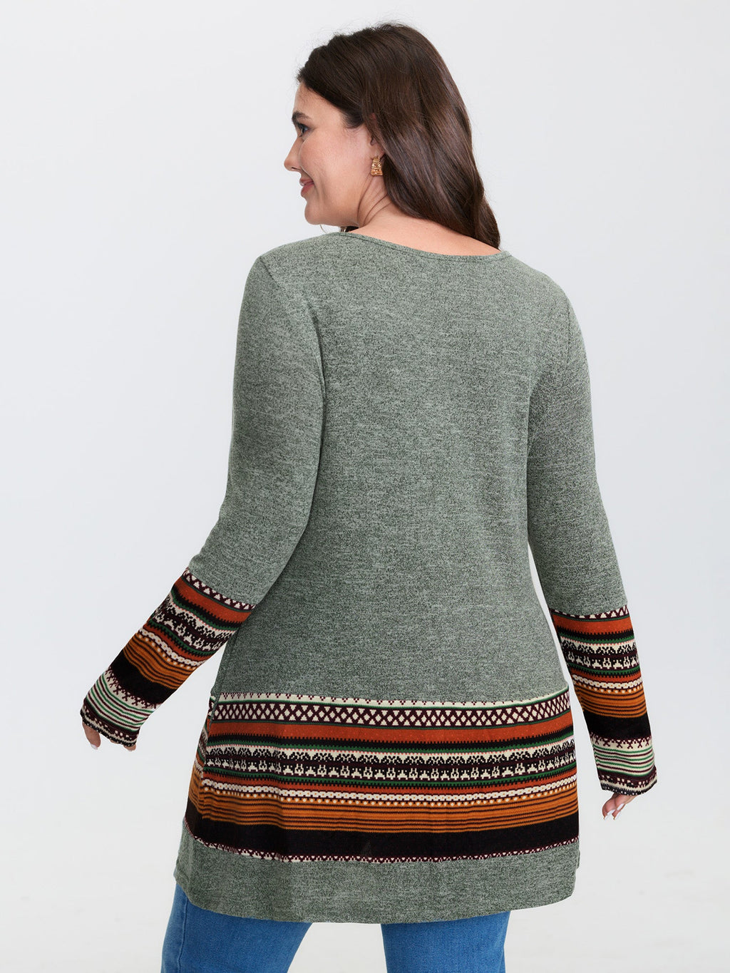 Tunic Boho Print Pocket T-shirt