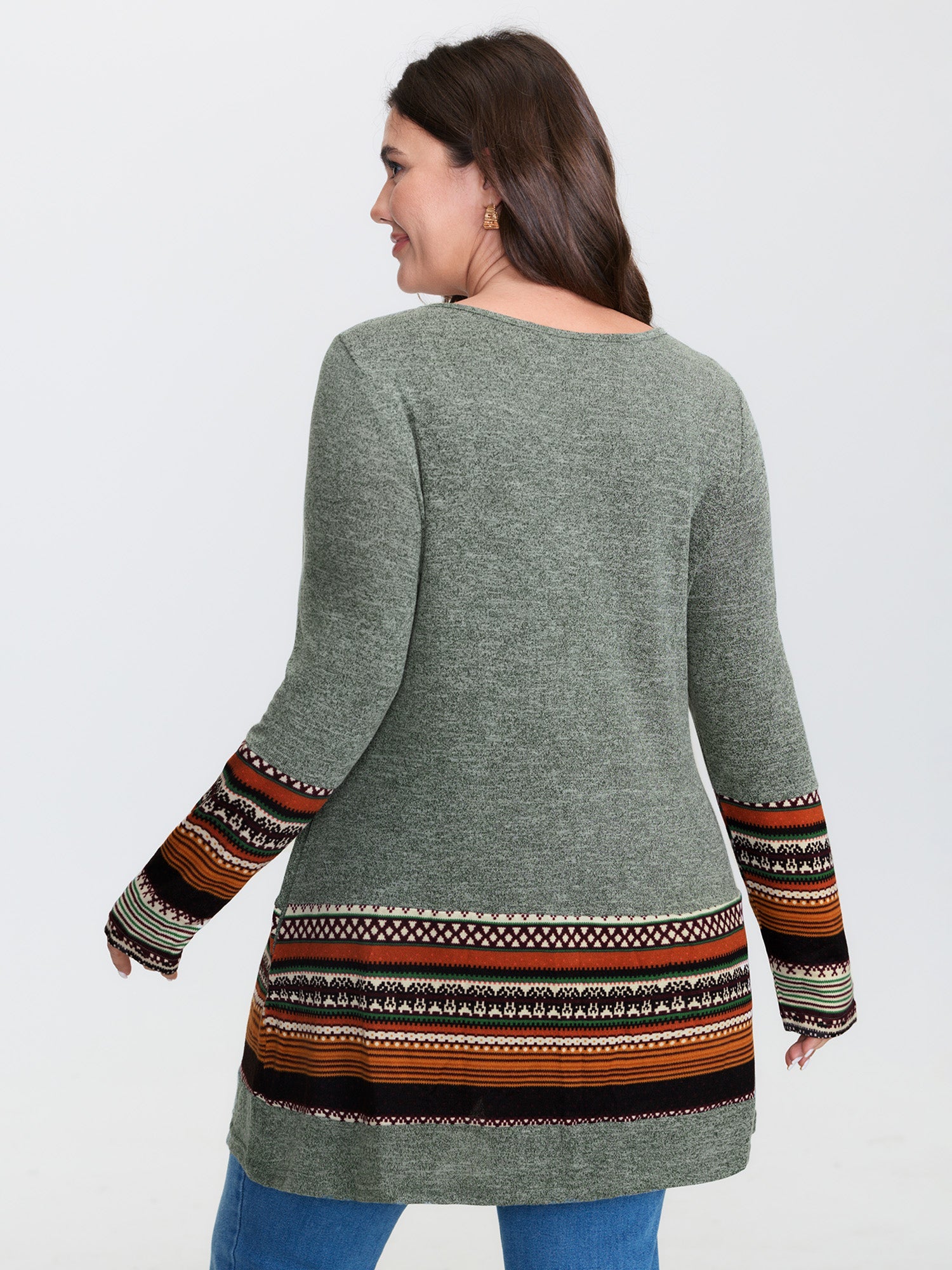 Tunic Boho Print Pocket T-shirt