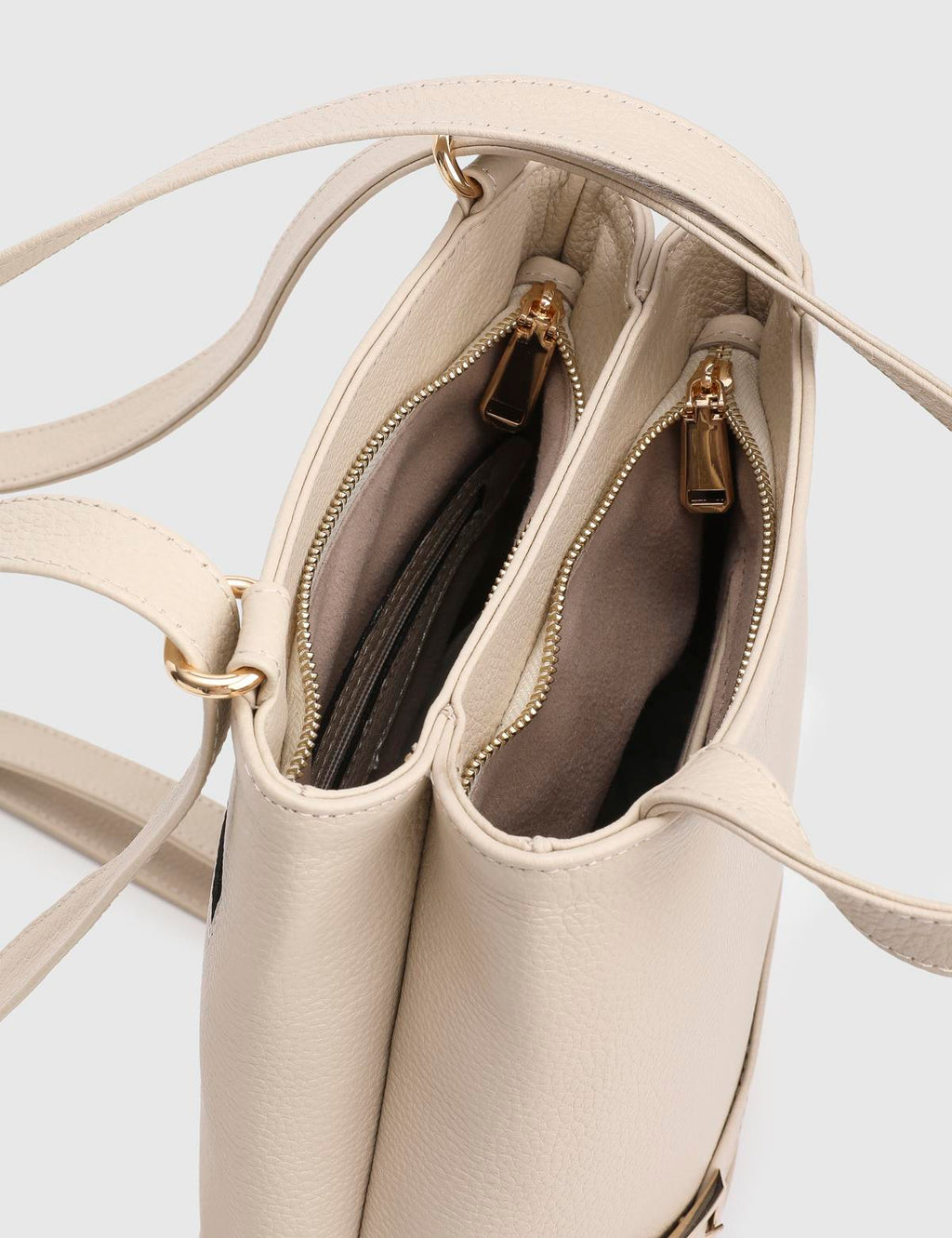 Anke Beige Floater Leather Women's Backpack